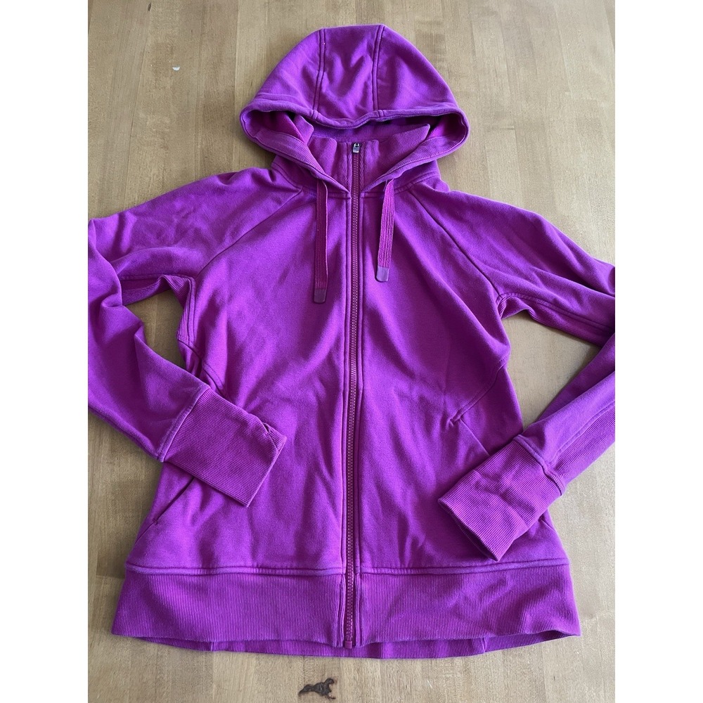 Athleta Women's Full Zip Hoodie Pink Long Sleeve Size M Medium Triumph Jacket